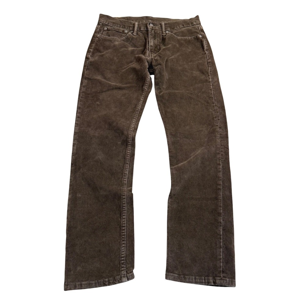 Levis 511 Slim Fit Corduroy Pants Brown Size 30"x28" Stretch Earthcore Casual